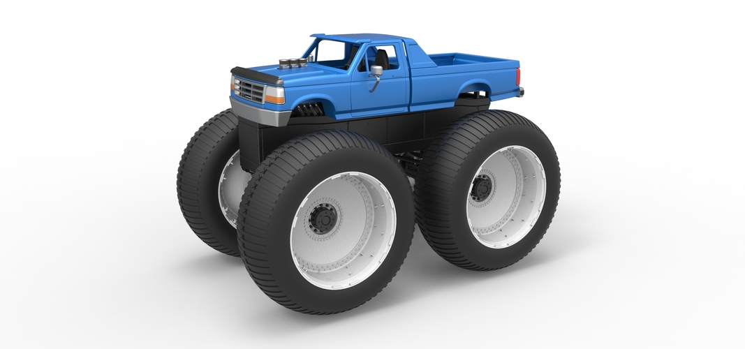 Vintage Monster Truck Scale 1:25 3D Print 523751