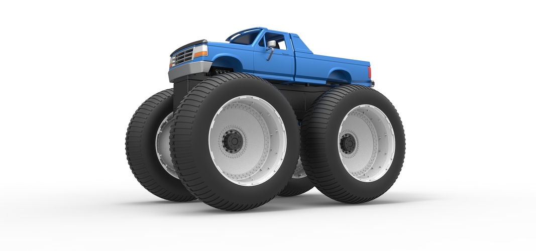 Vintage Monster Truck Scale 1:25 3D Print 523752