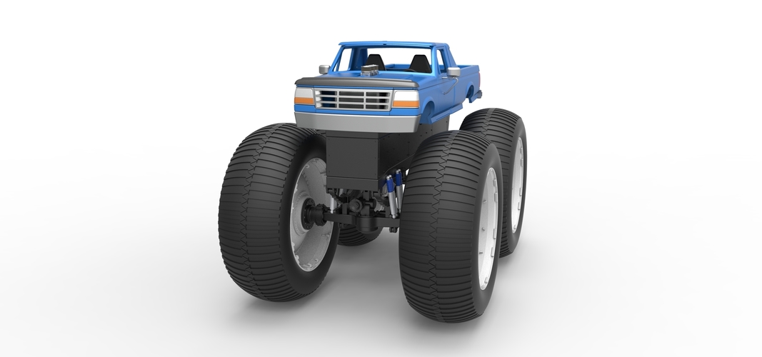 Vintage Monster Truck Scale 1:25 3D Print 523754