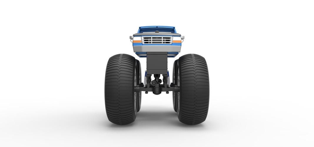 Vintage Monster Truck Scale 1:25 3D Print 523757