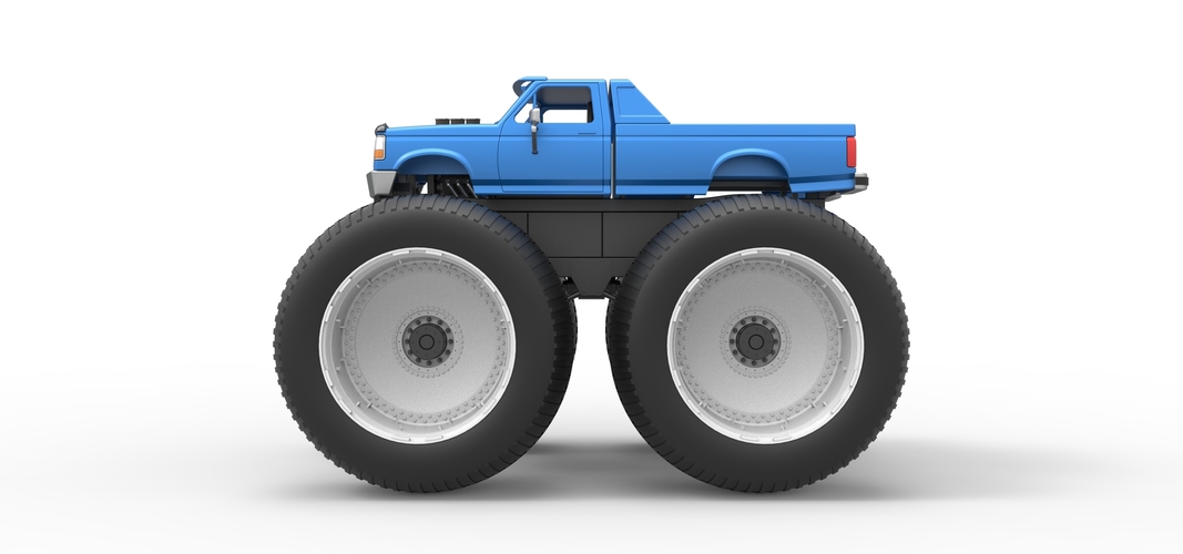 Vintage Monster Truck Scale 1:25 3D Print 523758