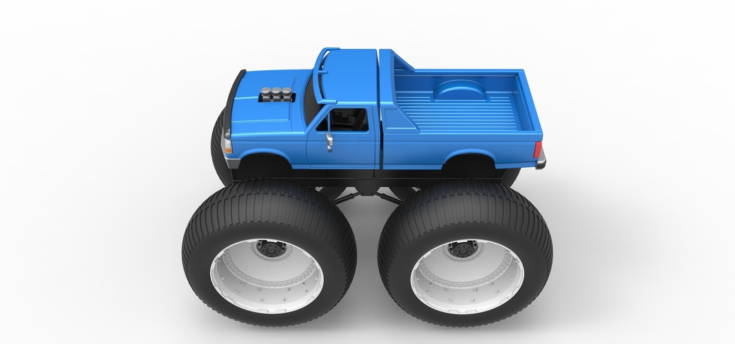 Vintage Monster Truck Scale 1:25 3D Print 523759