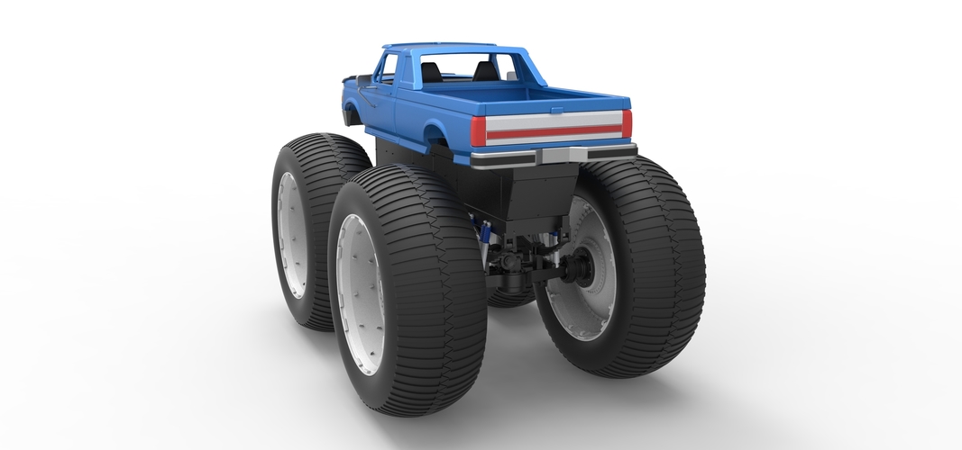 Vintage Monster Truck Scale 1:25 3D Print 523763