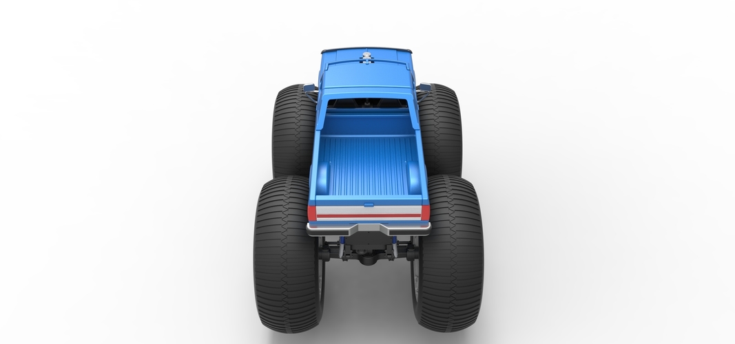 Vintage Monster Truck Scale 1:25 3D Print 523766