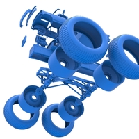 Vintage Monster Truck Scale 1:25 - Thumbnail 19