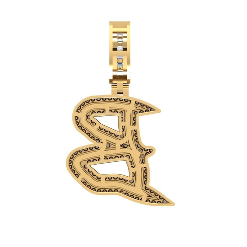 HIP HOP B PENDANT 3D Print 523813