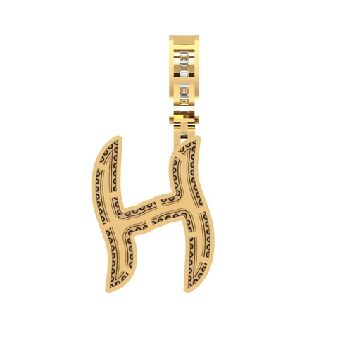 HIP HOP H PENDANT 3D Print 523896