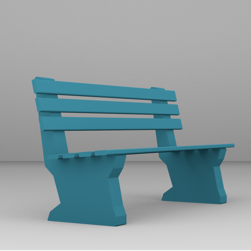 Bench for architectural project