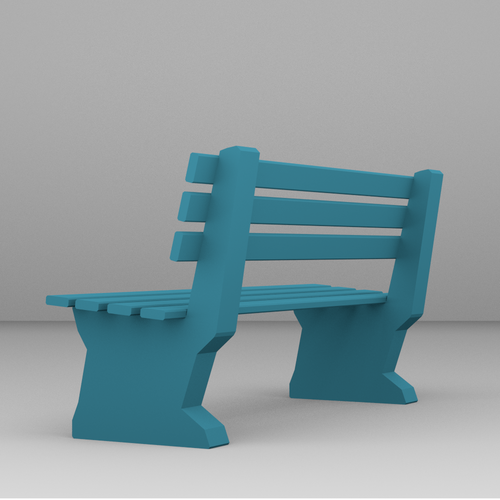 Bench for architectural project 3D Print 52393