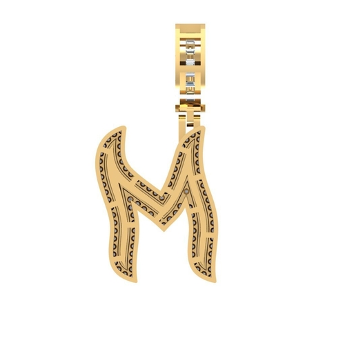 HIP HOP M PENDANT  3D Print 523952