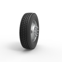 4 Hole front wheel of old school truck 1:25 - Thumbnail 3