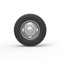 4 Hole front wheel of old school truck 1:25 - Thumbnail 5