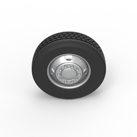 4 Hole front wheel of old school truck 1:25 - Thumbnail 6