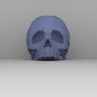 Small Minecraft Skull 3D Printing 52399