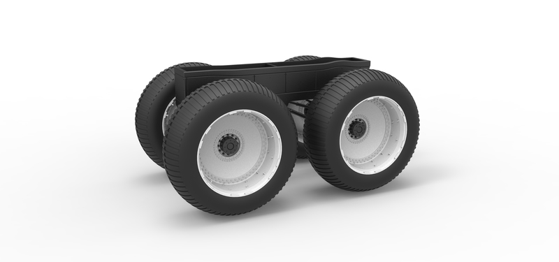 Diecast Chassis of vintage monster truck Scale 1:25