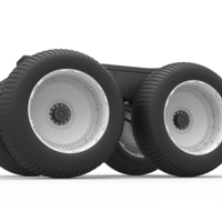 Diecast Chassis of vintage monster truck Scale 1:25 - Thumbnail 3