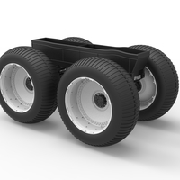 Diecast Chassis of vintage monster truck Scale 1:25 - Thumbnail 11