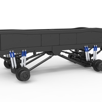 Diecast Chassis of vintage monster truck Scale 1:25 - Thumbnail 15