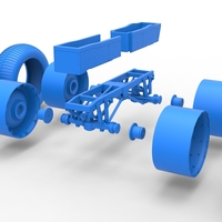 Diecast Chassis of vintage monster truck Scale 1:25 - Thumbnail 19