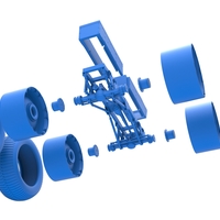 Diecast Chassis of vintage monster truck Scale 1:25 - Thumbnail 21