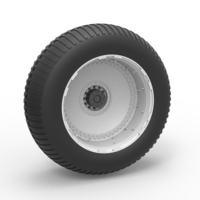 Diecast Wheel from vintage monster truck Scale 1 to 25 - Thumbnail 1