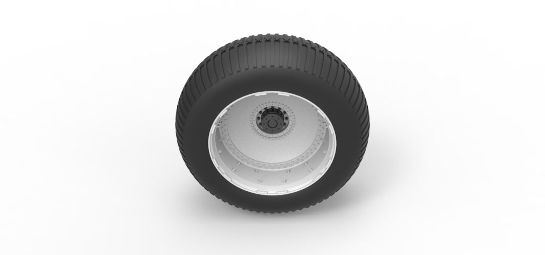 Diecast Wheel from vintage monster truck Scale 1 to 25 3D Print 524032
