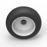 Diecast Wheel from vintage monster truck Scale 1 to 25 - Thumbnail 6