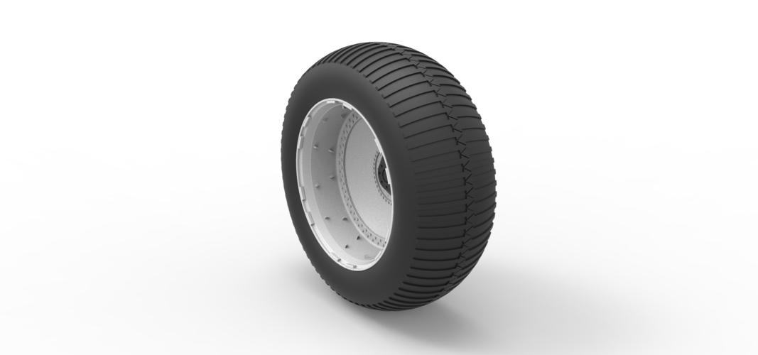 Diecast Wheel from vintage monster truck Scale 1 to 25 3D Print 524033