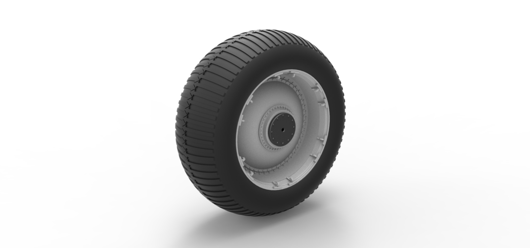 Diecast Wheel from vintage monster truck Scale 1 to 25 3D Print 524034