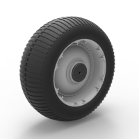 Diecast Wheel from vintage monster truck Scale 1 to 25 - Thumbnail 8