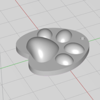 cat paw-shaped pendant - Thumbnail 2