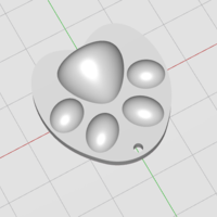 cat paw-shaped pendant - Thumbnail 3