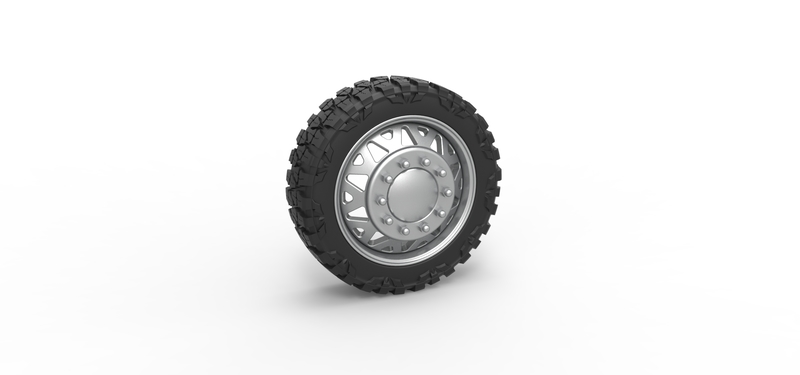 Front semi wheel for pickup Version 1 Scale 1:25