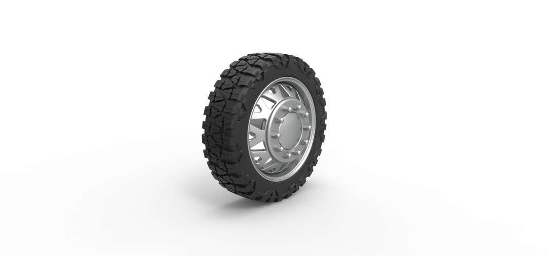 Front semi wheel for pickup Version 1 Scale 1:25 3D Print 524066