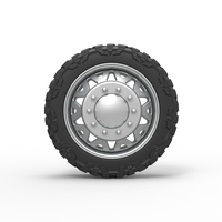 Front semi wheel for pickup Version 1 Scale 1:25 - Thumbnail 5