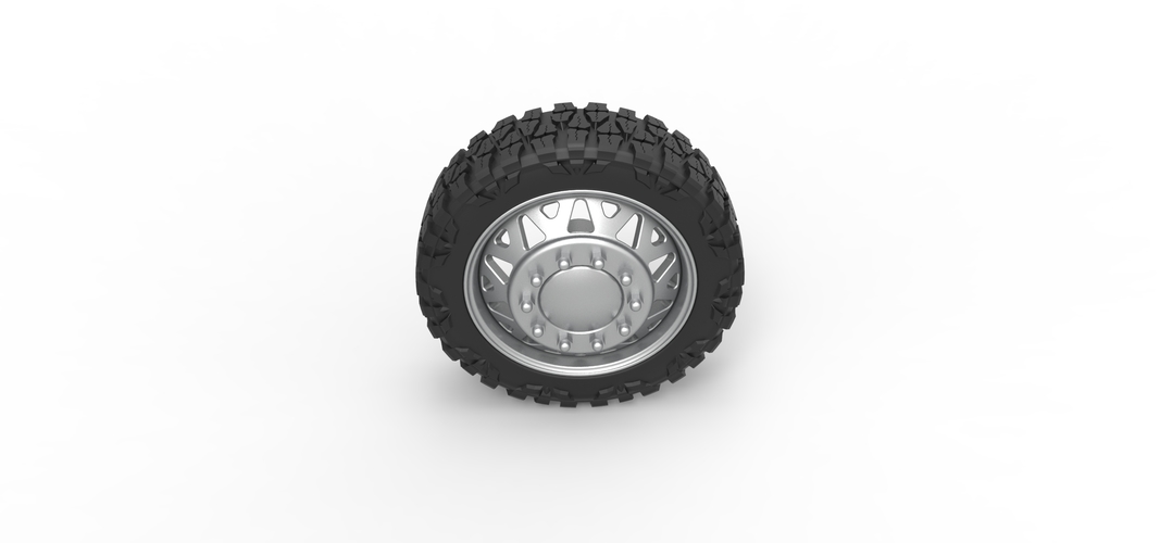 Front semi wheel for pickup Version 1 Scale 1:25 3D Print 524070