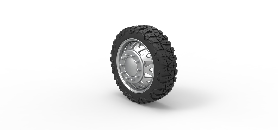 Front semi wheel for pickup Version 1 Scale 1:25 3D Print 524071