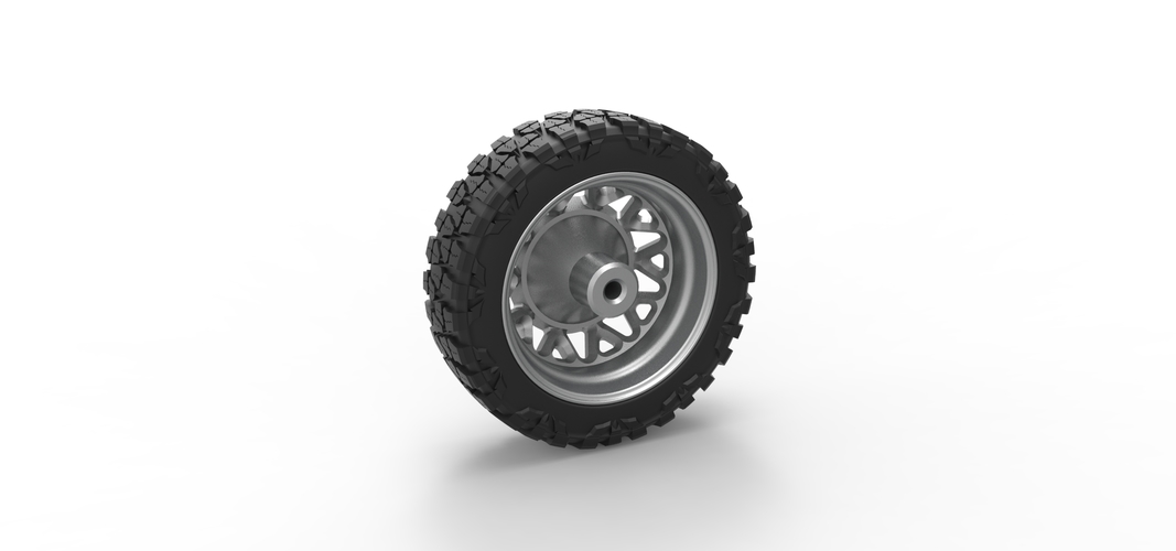 Front semi wheel for pickup Version 1 Scale 1:25 3D Print 524072