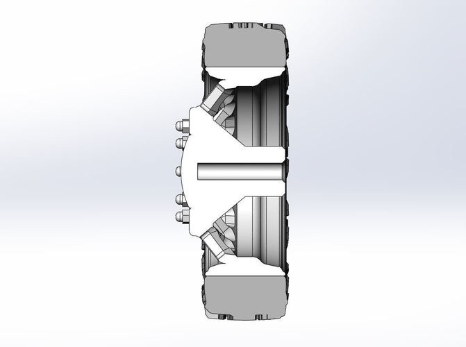 Front semi wheel for pickup Version 1 Scale 1:25 3D Print 524075