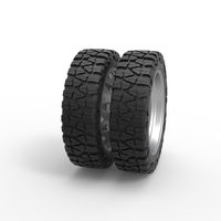 Rear semi wheel for pickup Version 1 Scale 1:25 - Thumbnail 3