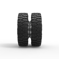 Rear semi wheel for pickup Version 1 Scale 1:25 - Thumbnail 4