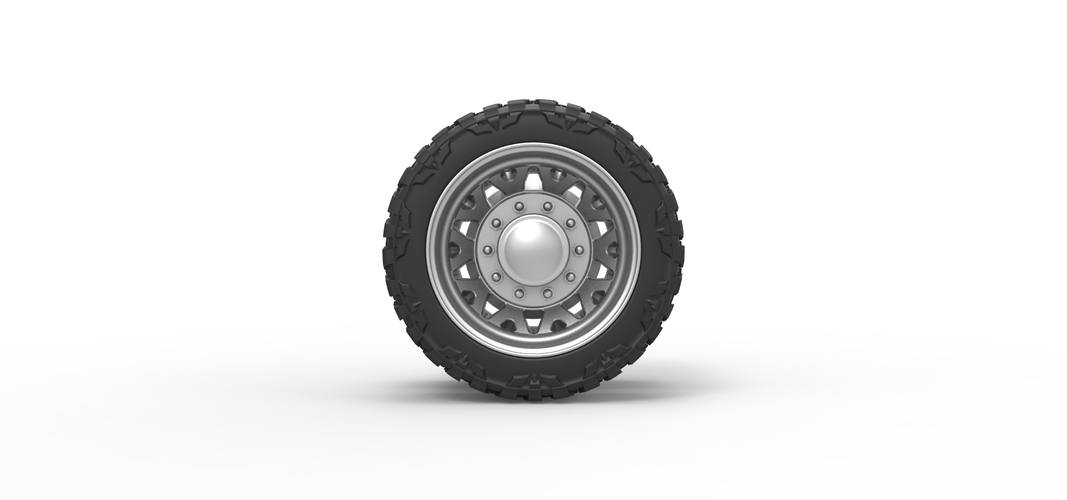 Rear semi wheel for pickup Version 1 Scale 1:25 3D Print 524080