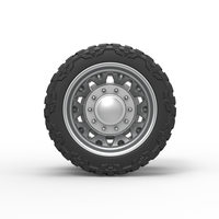 Rear semi wheel for pickup Version 1 Scale 1:25 - Thumbnail 5