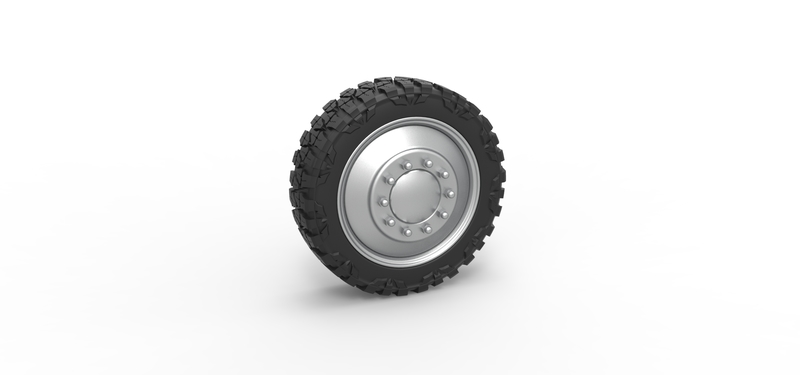 Front semi wheel for pickup Version 2 Scale 1:25