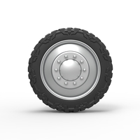 Front semi wheel for pickup Version 2 Scale 1:25 - Thumbnail 5