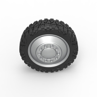 Front semi wheel for pickup Version 2 Scale 1:25 - Thumbnail 6