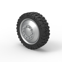 Front semi wheel for pickup Version 2 Scale 1:25 - Thumbnail 7