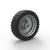 Front semi wheel for pickup Version 2 Scale 1:25 - Thumbnail 8