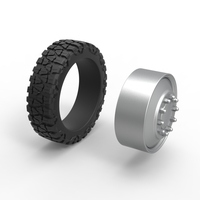 Front semi wheel for pickup Version 2 Scale 1:25 - Thumbnail 9