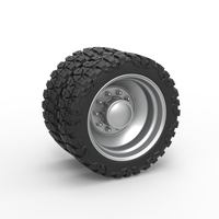 Rear semi wheel for pickup Version 2 Scale 1:25 - Thumbnail 1